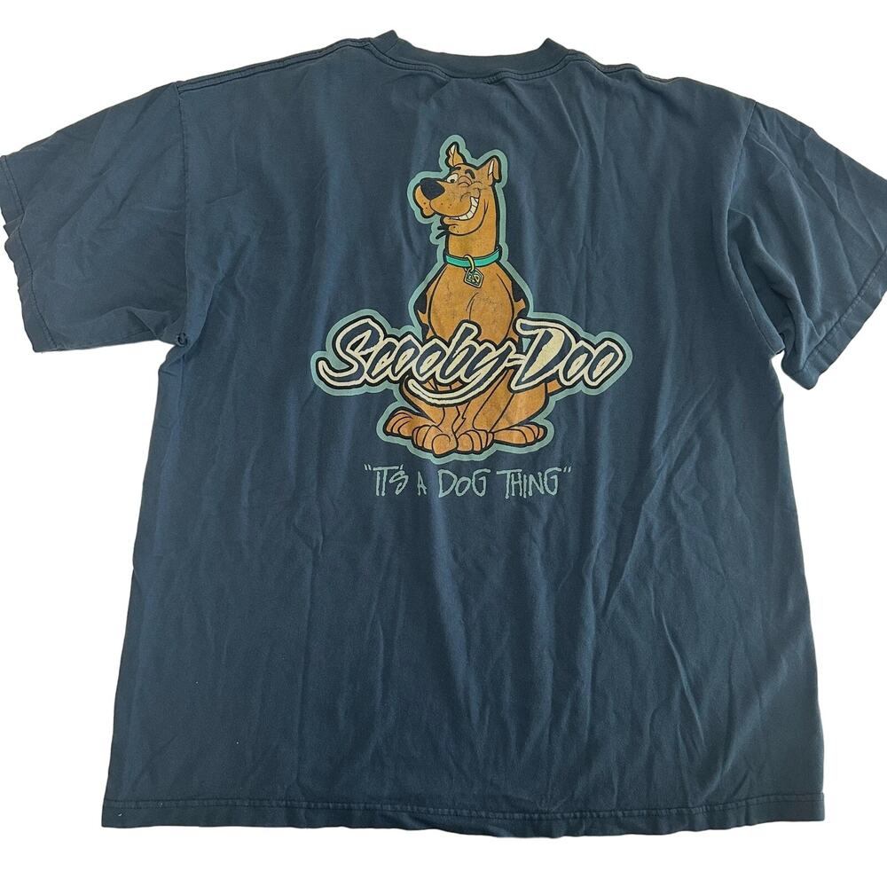 Vintage Scooby Doo "It's a dog thing" blue shirt size XXL Warner Bros.